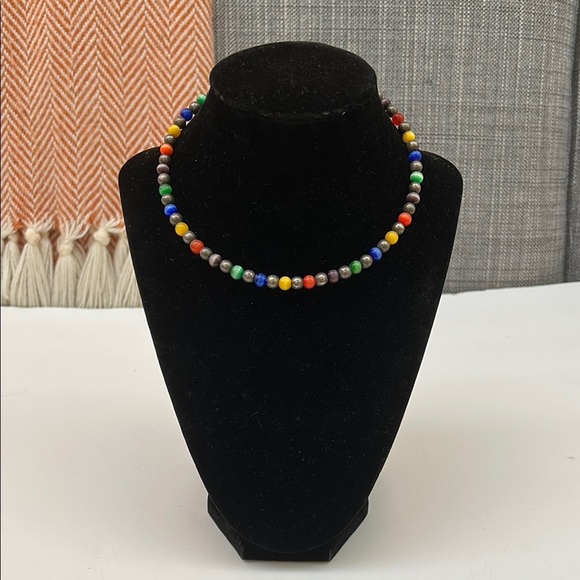 Multicolor Beaded choker Necklace - Picture 1 of 8
